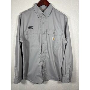 Carhartt  Force Relaxed Fit Long Sleeve Shiner Shirt - Gray,‎ Medium